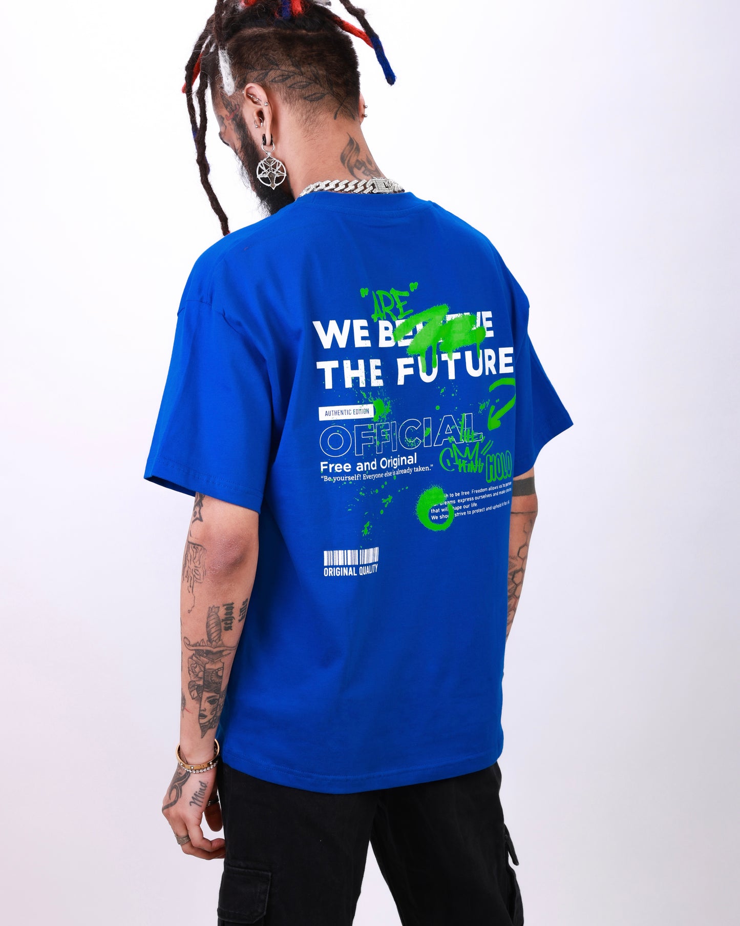WE THE FUTURE OVERSIZED T-SHIRT- ROYAL BLUE