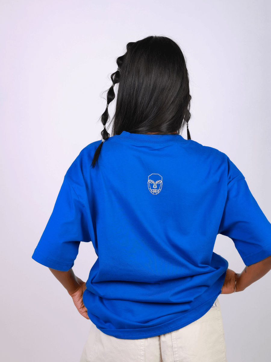 ESCAPE OVERSIZED T-SHIRT- ROYAL BLUE