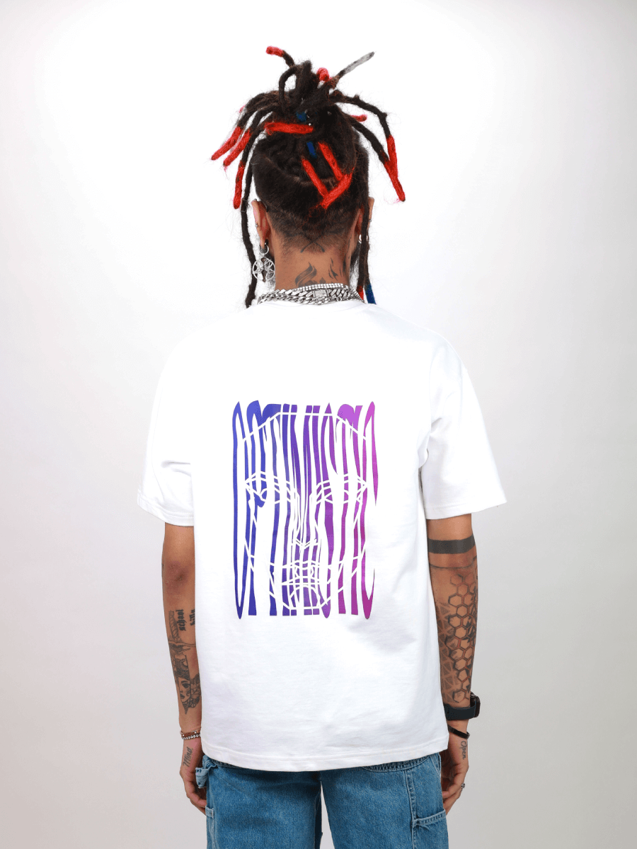 OPTIMISTIC OVERSIZED T-SHIRT- WHITE