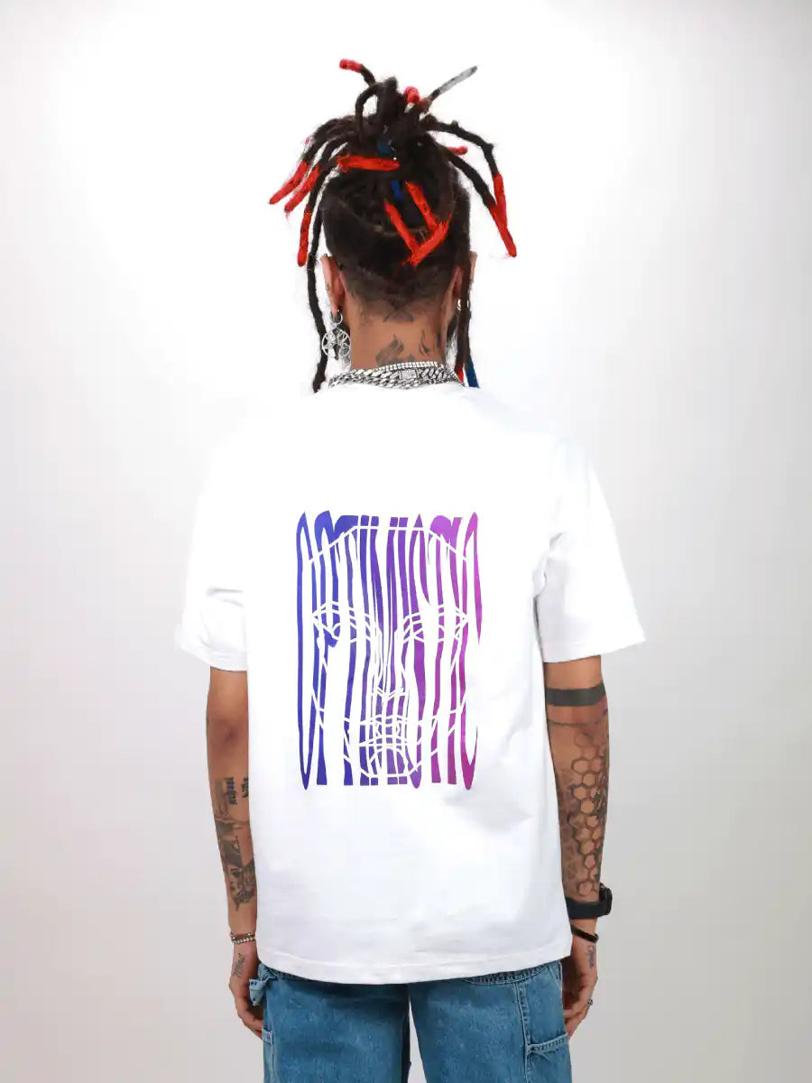 OPTIMISTIC OVERSIZED T-SHIRT- WHITE