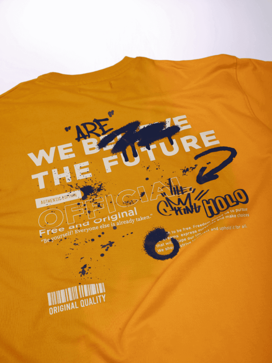 WE THE FUTURE OVERSIZED T-SHIRT- MUSTARD YELLOW