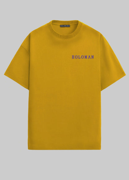BASICS OVERSIZED T-SHIRT- MUSTARD YELLOW