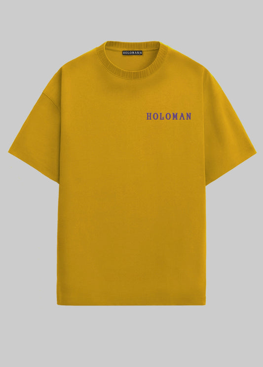 BASICS OVERSIZED T-SHIRT- MUSTARD YELLOW