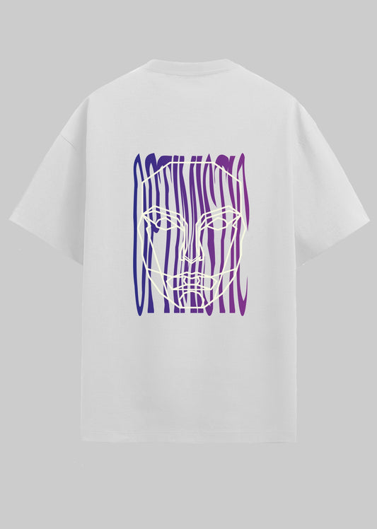 OPTIMISTIC OVERSIZED T-SHIRT- WHITE