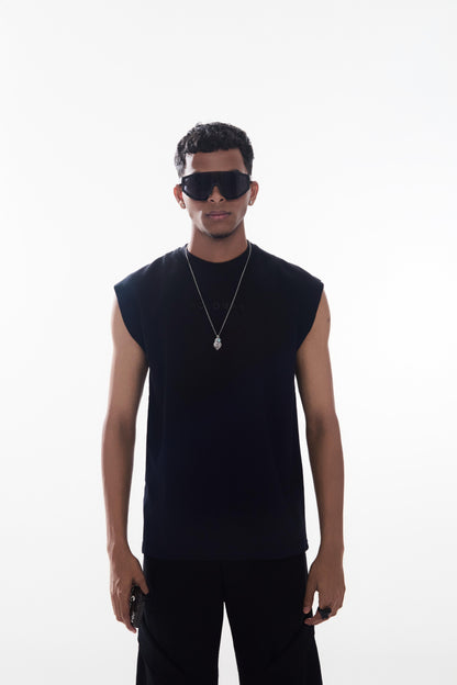 Ombré Tank- Black/Blue