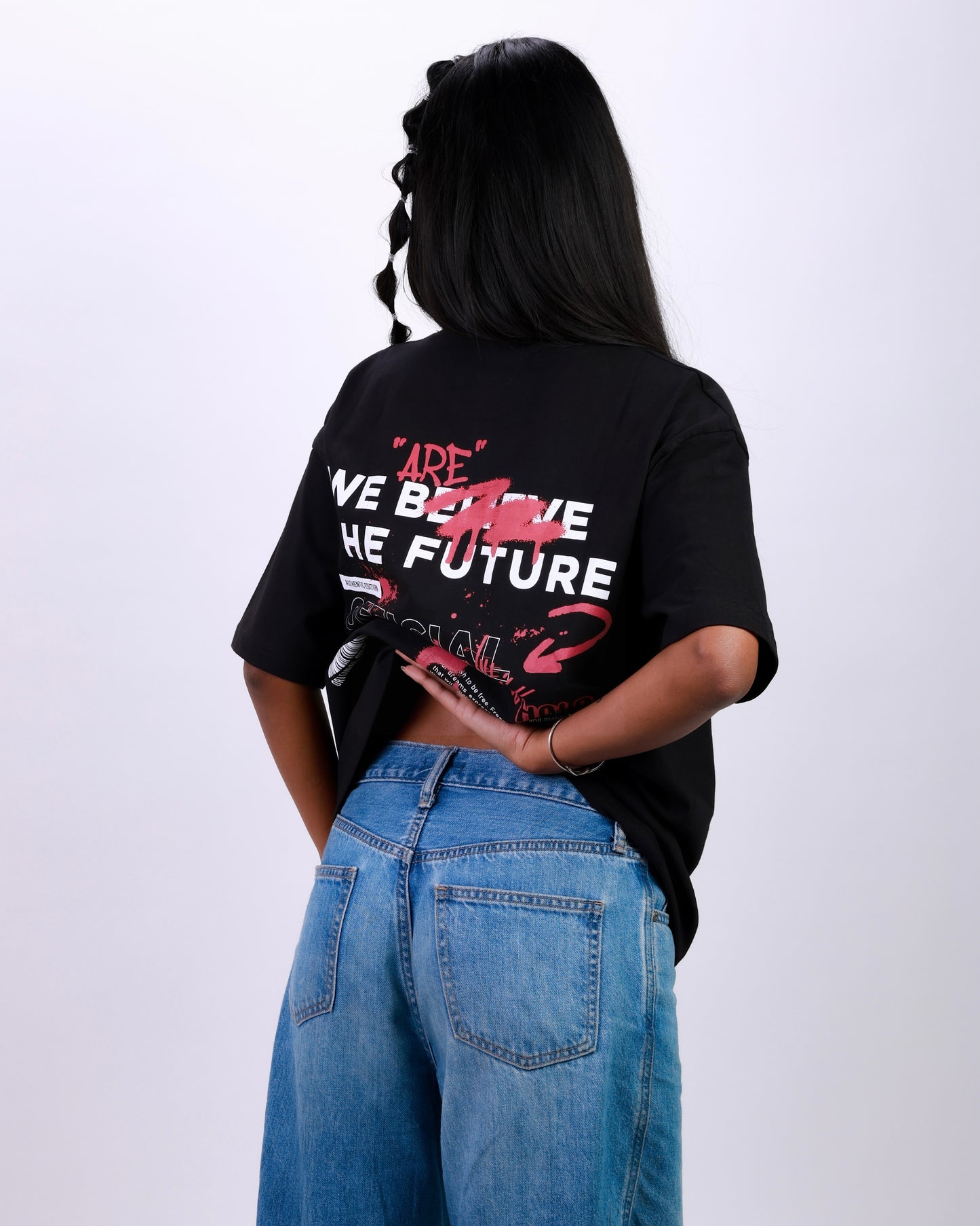 WE THE FUTURE OVERSIZED T-SHIRT- BLACK