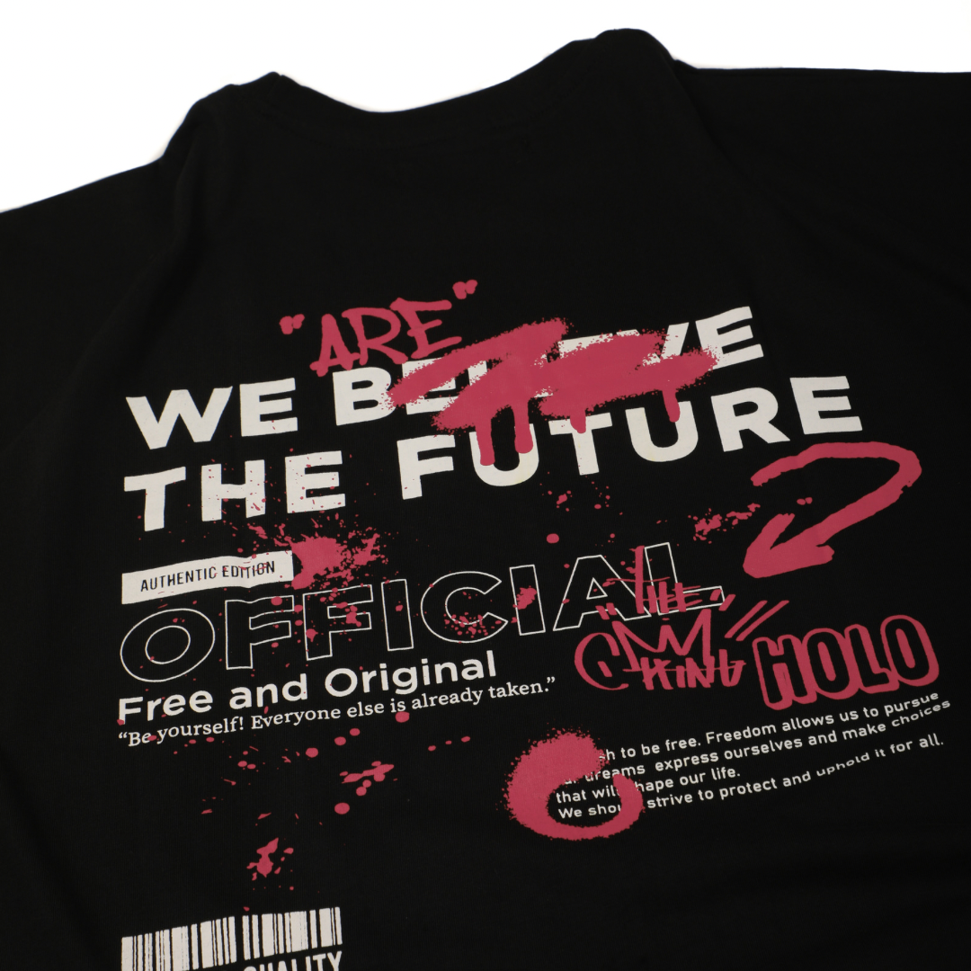 WE THE FUTURE OVERSIZED T-SHIRT- BLACK