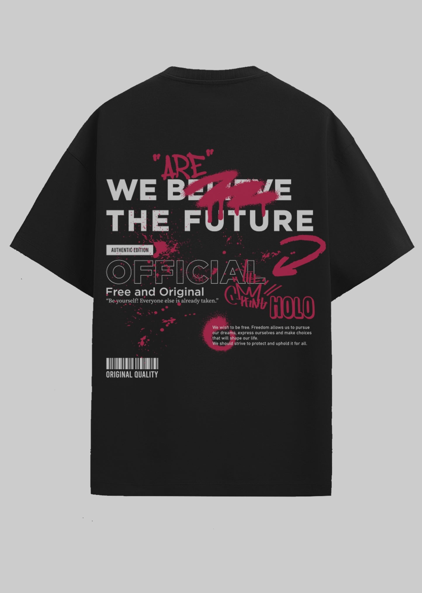 WE THE FUTURE OVERSIZED T-SHIRT- BLACK