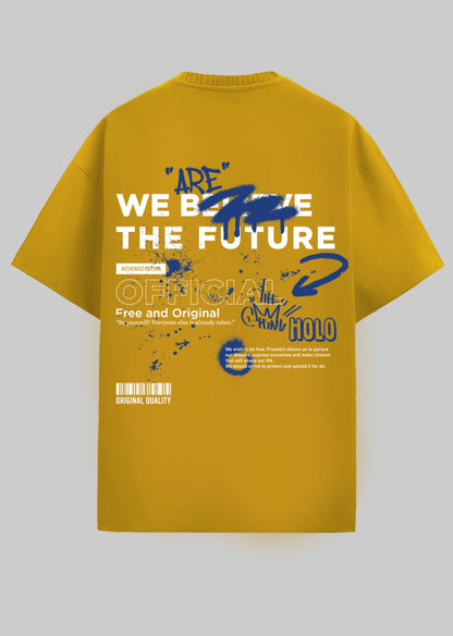 WE THE FUTURE OVERSIZED T-SHIRT- MUSTARD  YELLOW