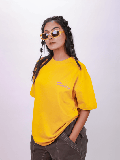 BASICS OVERSIZED T-SHIRT- MUSTARD YELLOW