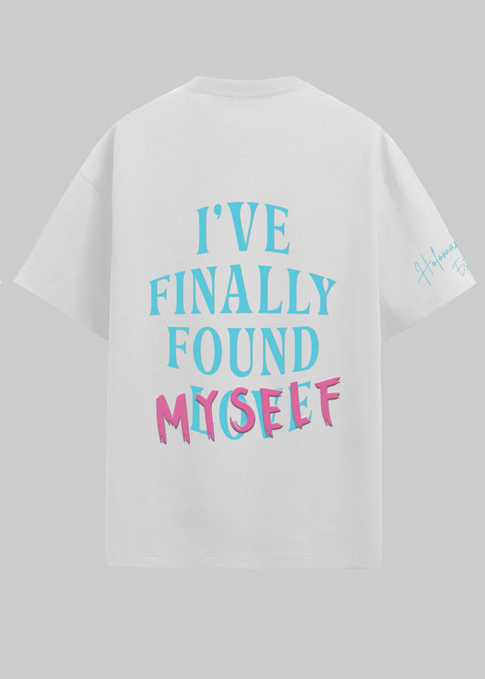 FOUND MYSELF OVERSIZED T-SHIRT- WHITE