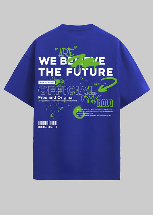 WE THE FUTURE OVERSIZED T-SHIRT- ROYAL BLUE