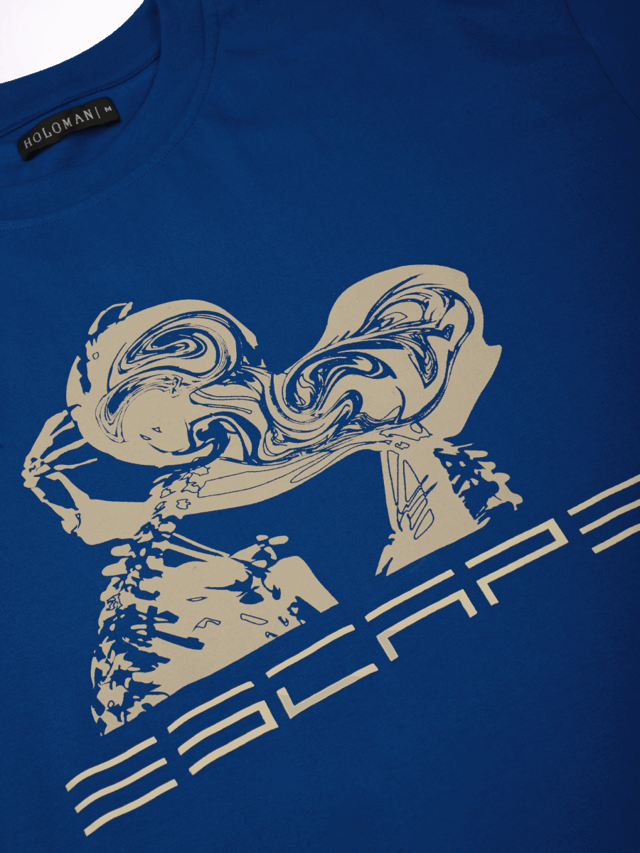 ESCAPE OVERSIZED T-SHIRT- ROYAL BLUE