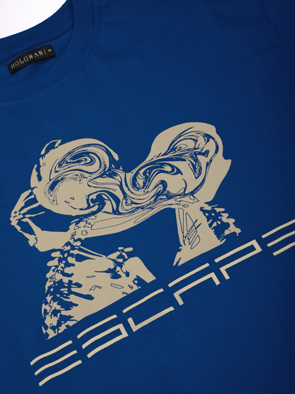 ESCAPE OVERSIZED T-SHIRT- ROYAL BLUE
