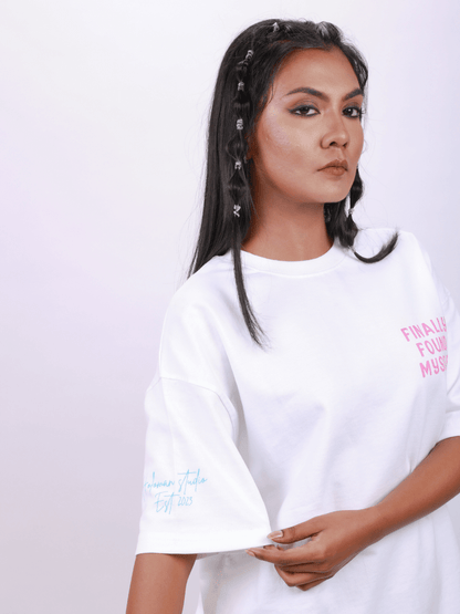 FOUND MYSELF OVERSIZED T-SHIRT- WHITE