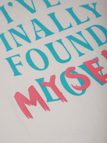 FOUND MYSELF OVERSIZED T-SHIRT- WHITE