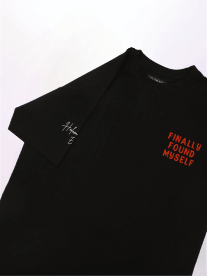 FOUND MYSELF OVERSIZED T-SHIRT- BLACK