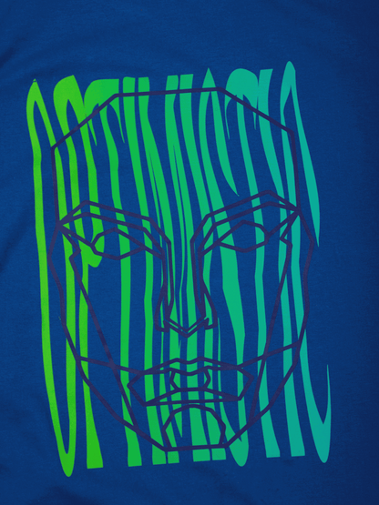 OPTIMISTIC OVERSIZED T-SHIRT- ROYAL BLUE