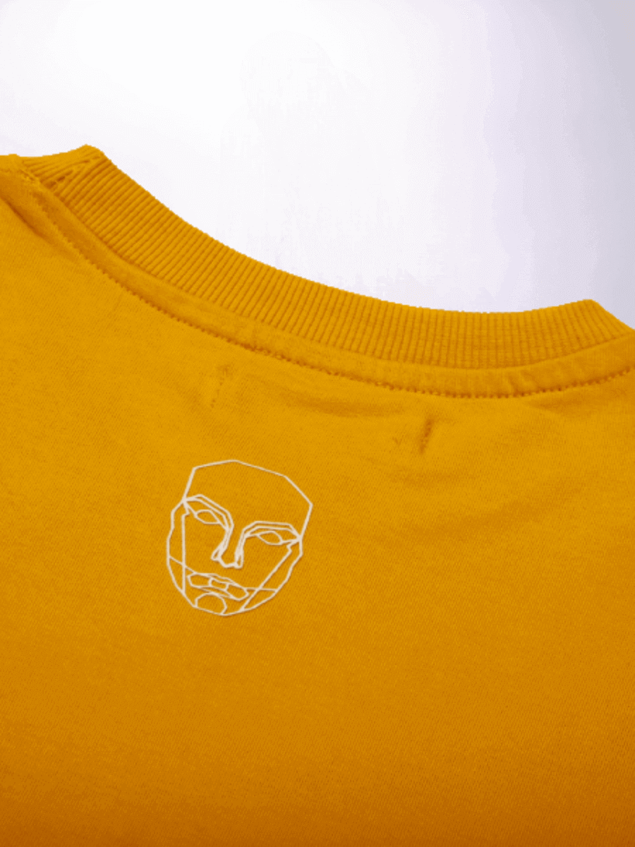 STEM OF LIFE OVERSIZED T-SHIRT- MUSTARD  YELLOW