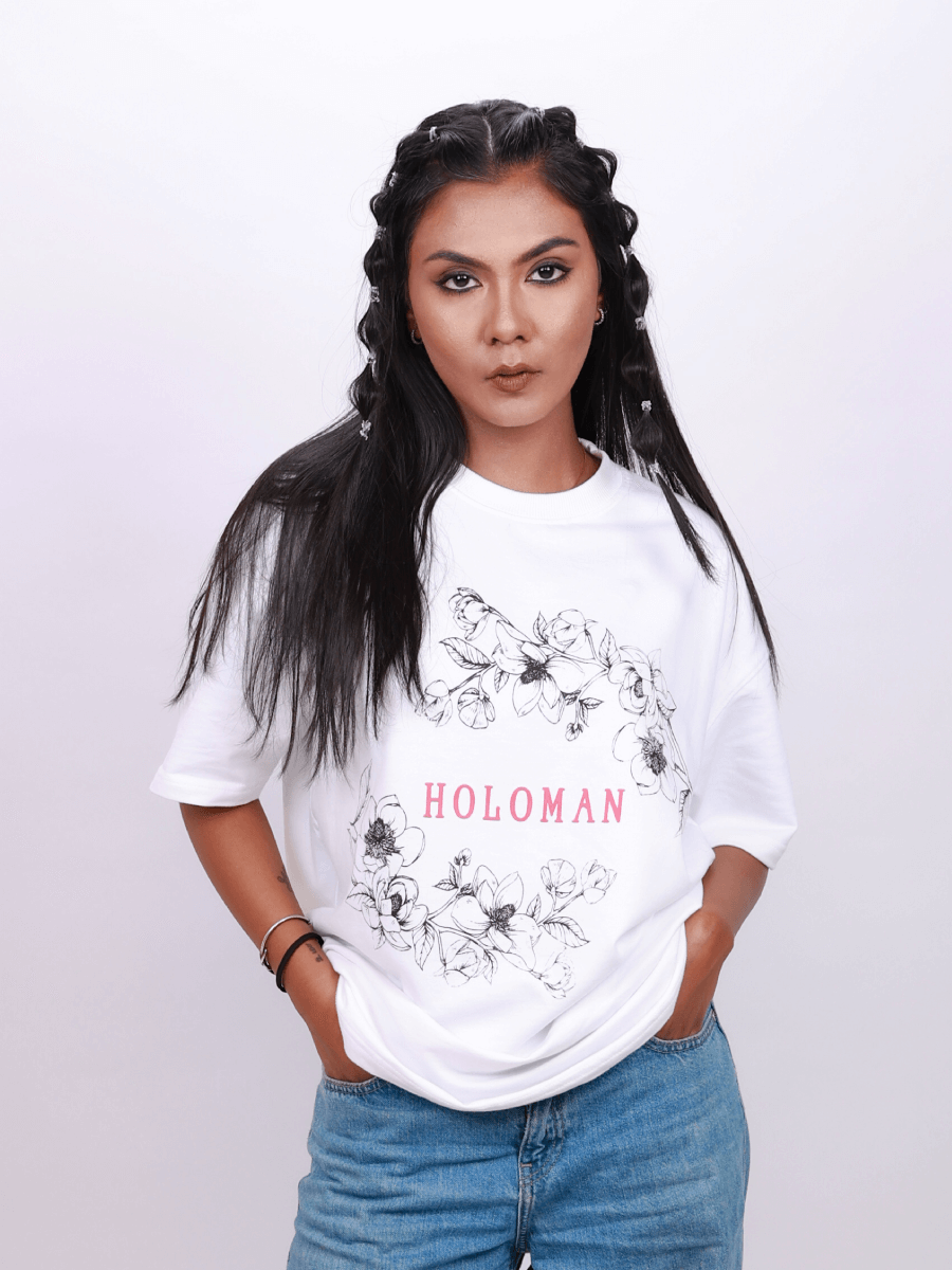 STEM OF LIFE OVERSIZED T-SHIRT- WHITE