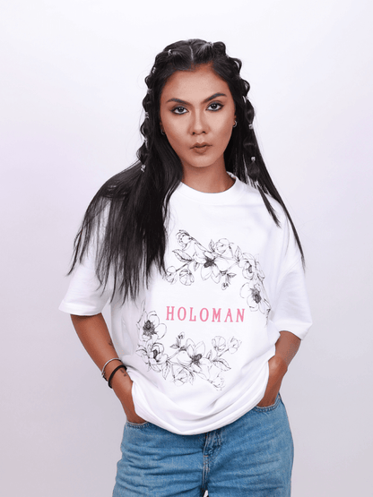 STEM OF LIFE OVERSIZED T-SHIRT- WHITE